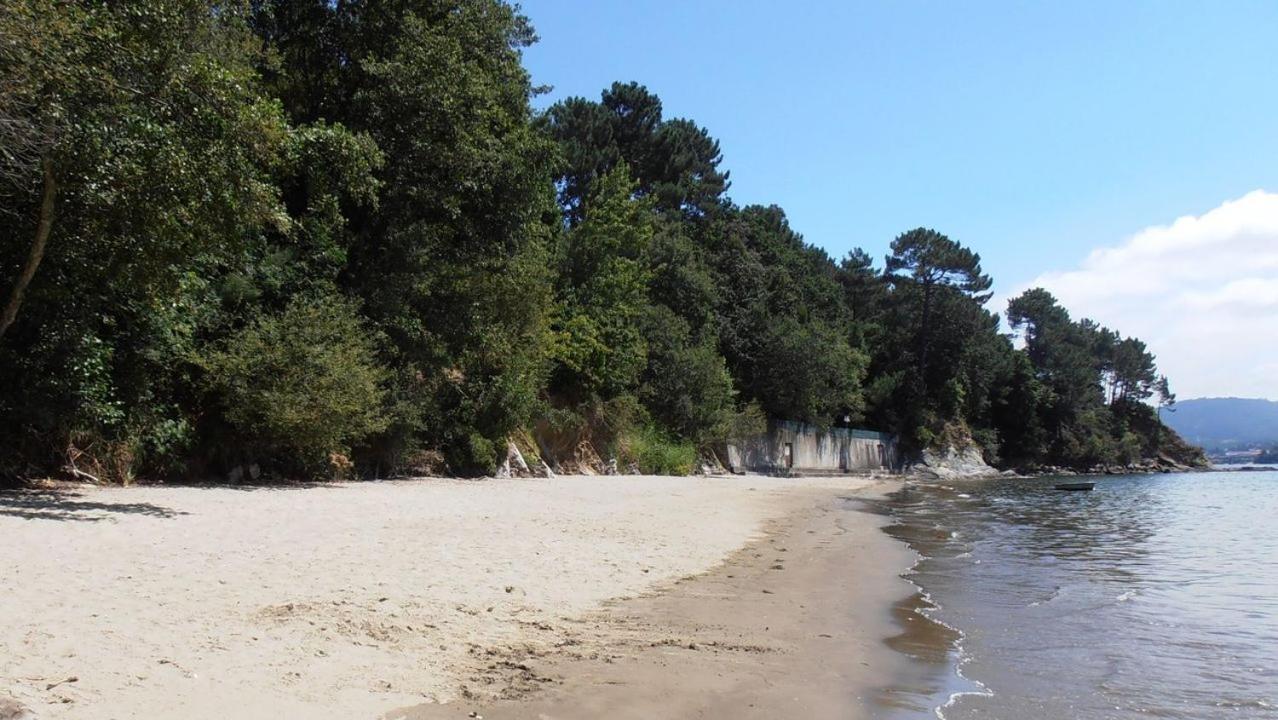 Casa Con Jardin En La Playa De Almieiras Villa Fene Exteriör bild